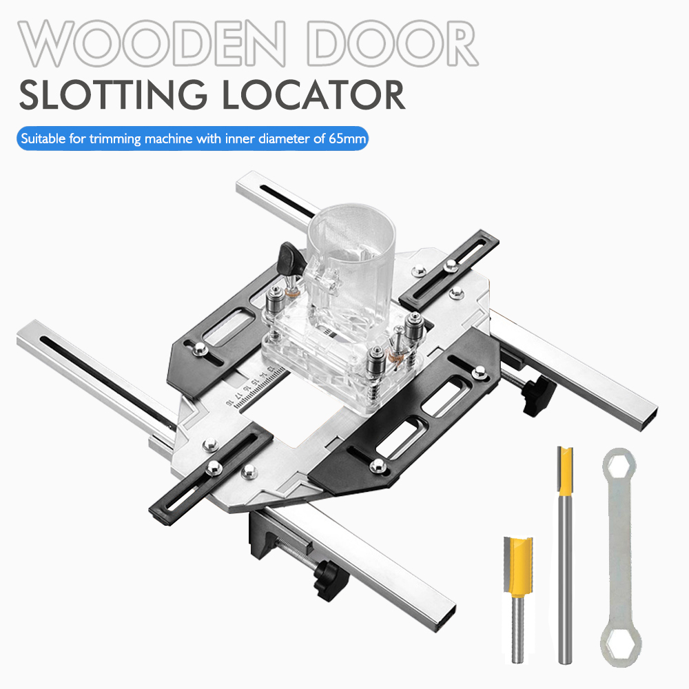 Woodworking Router Templates - Door Hinge Template Hole Guide Jig