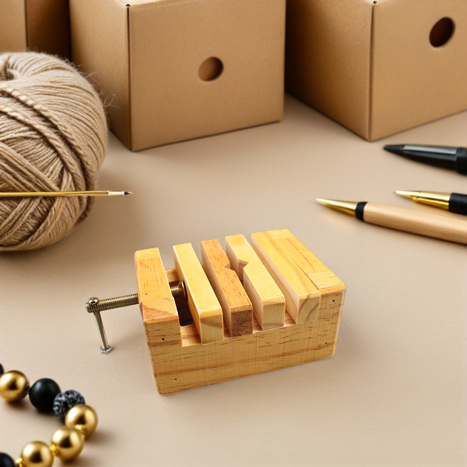 Woodworking Vise - Wooden Clamp Engraving Vise Seal Engraving