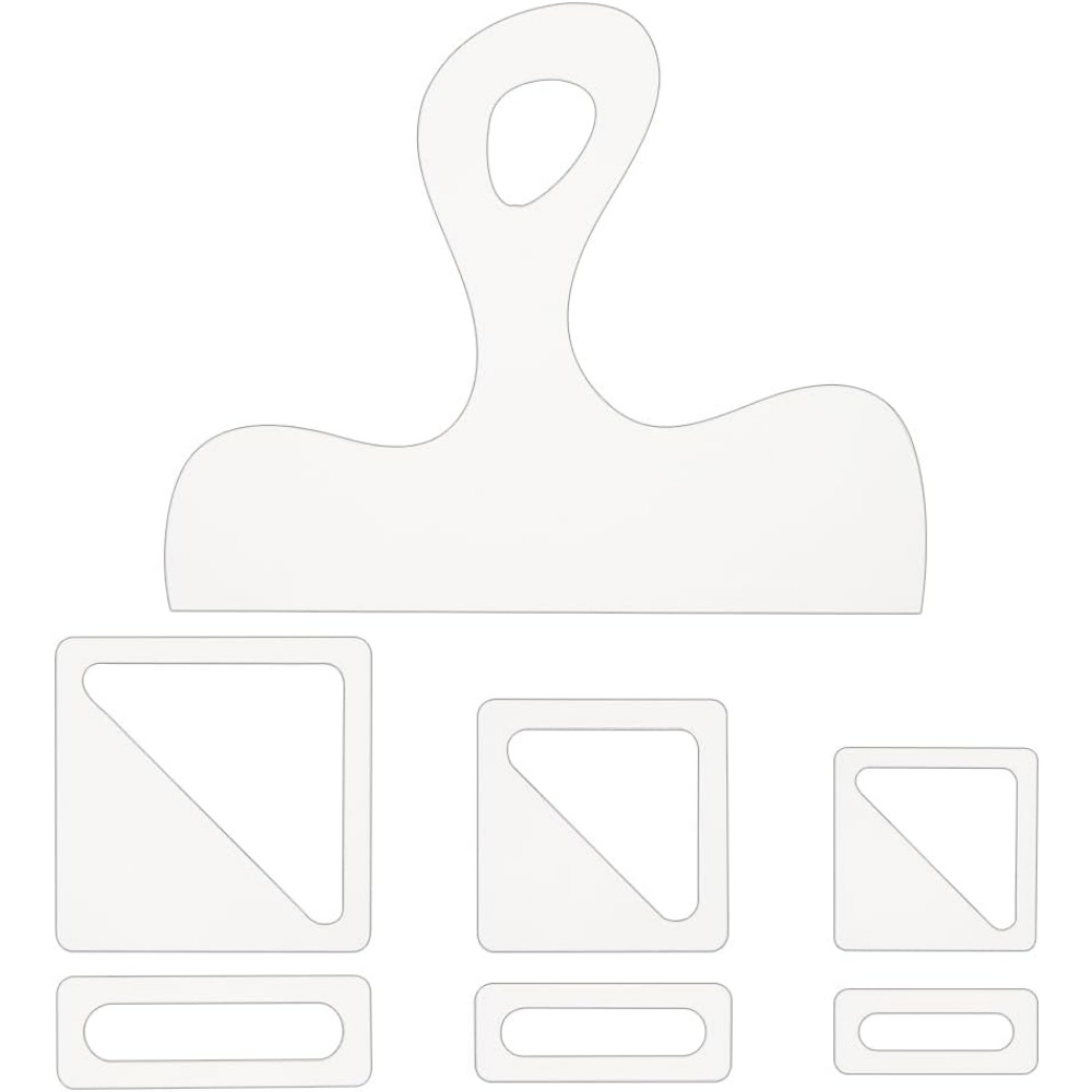 Woodworking Router Templates - 7Pcs Charcuterie Template Acrylic Handle Cutting