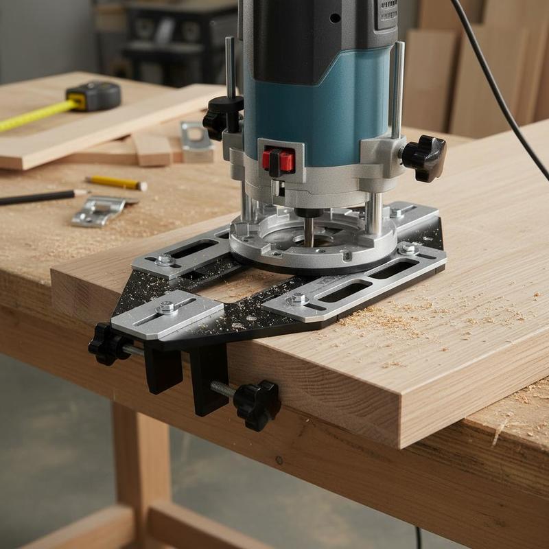 Woodworking Clamp - Aluminum Alloy Mortise Template 13x6 Inch