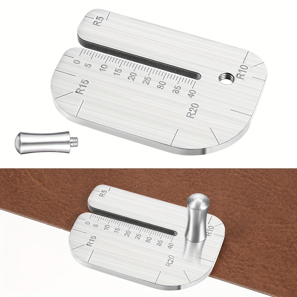 Woodworking Router Templates - Stainless Steel Corner Radius Jig Adjustable