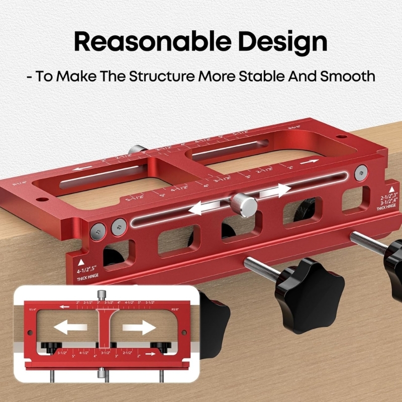 Woodworking Router Templates - 203F Door Hinge Mortiser Hinge Installation