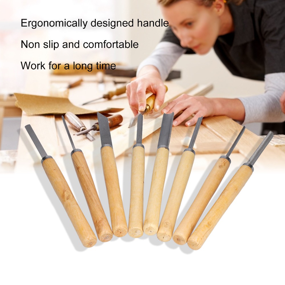 Skew Chisel Wood - 8PCS HSS Steel Wood Turning Chisels