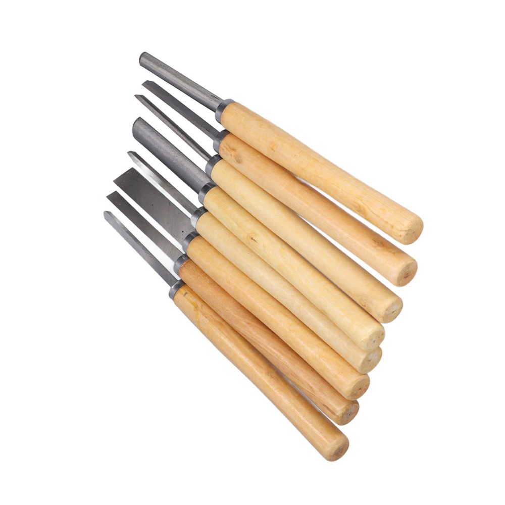 8PCS HSS Steel Wood Turning Ch - Skew Chisel Wood ulasan dan harga