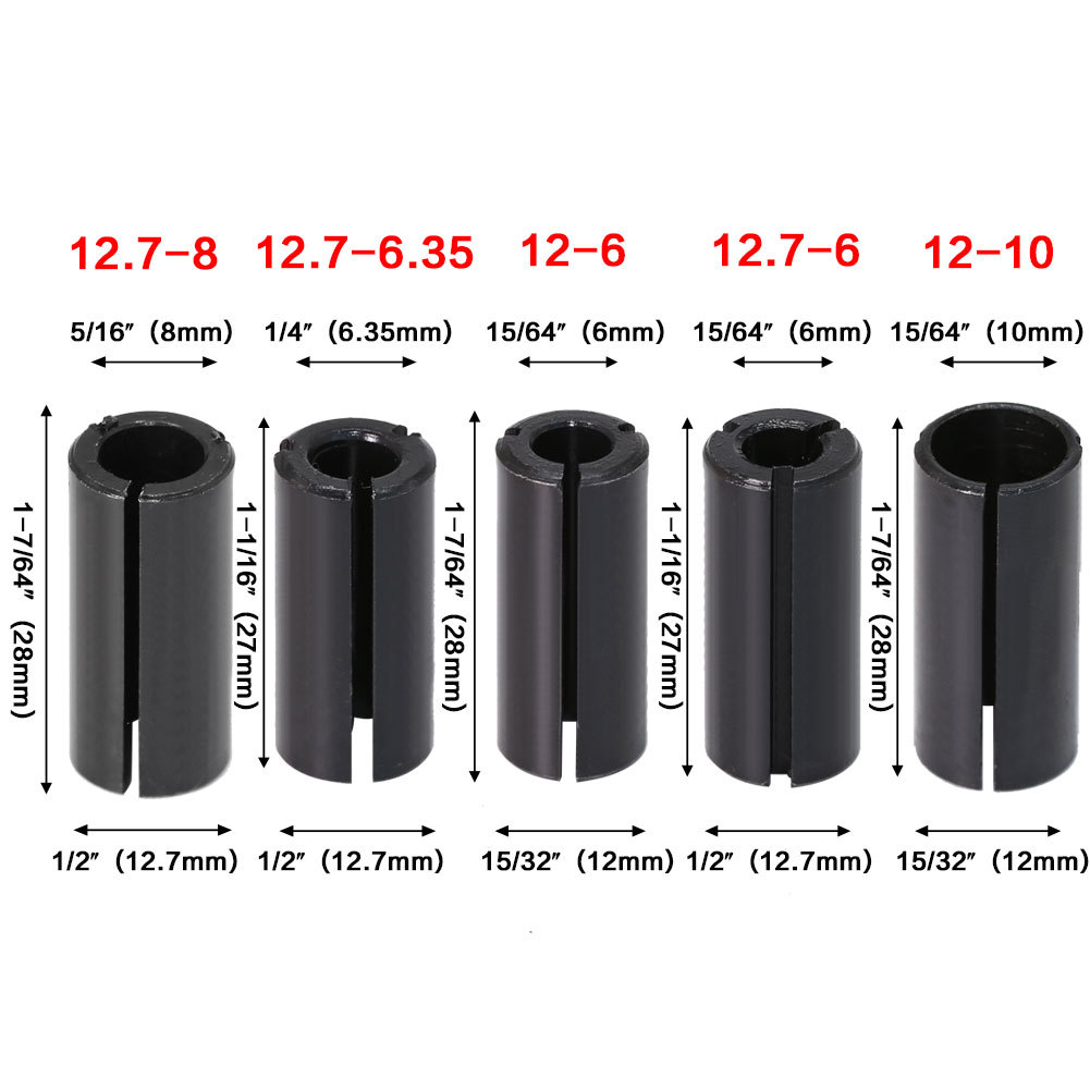 JGZUI Shank Reducer Collet Sle - Woodworking Router Templates ulasan dan harga