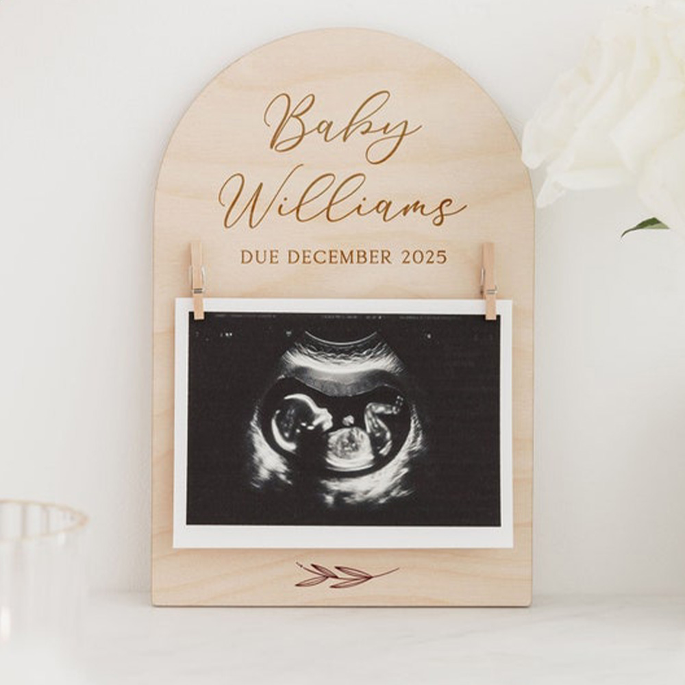Personalised Pregnancy Announc - Woodworking Laser ulasan dan harga