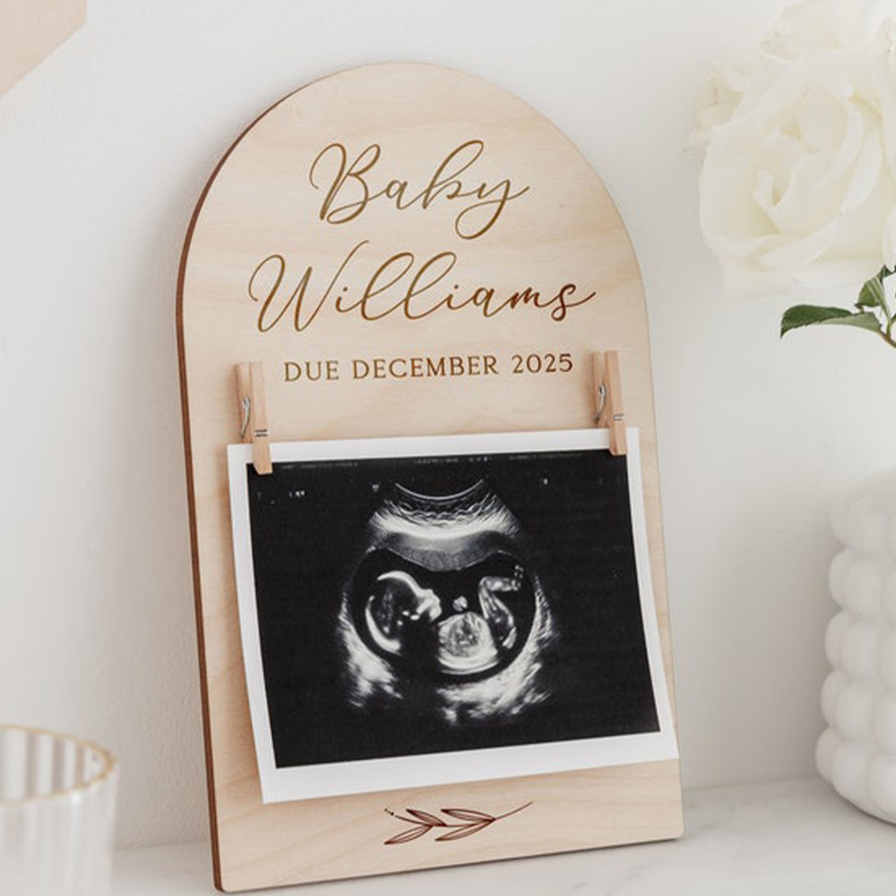 Personalised Pregnancy Announc - Woodworking Laser ulasan dan harga