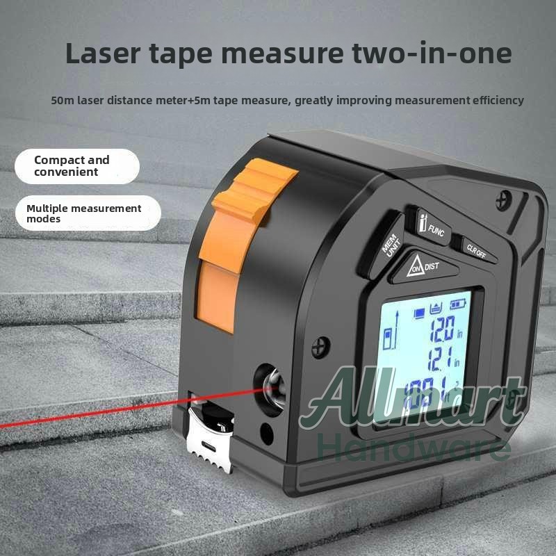 50m Laser Rangefinder with 5m  - Woodworking Laser ulasan dan harga