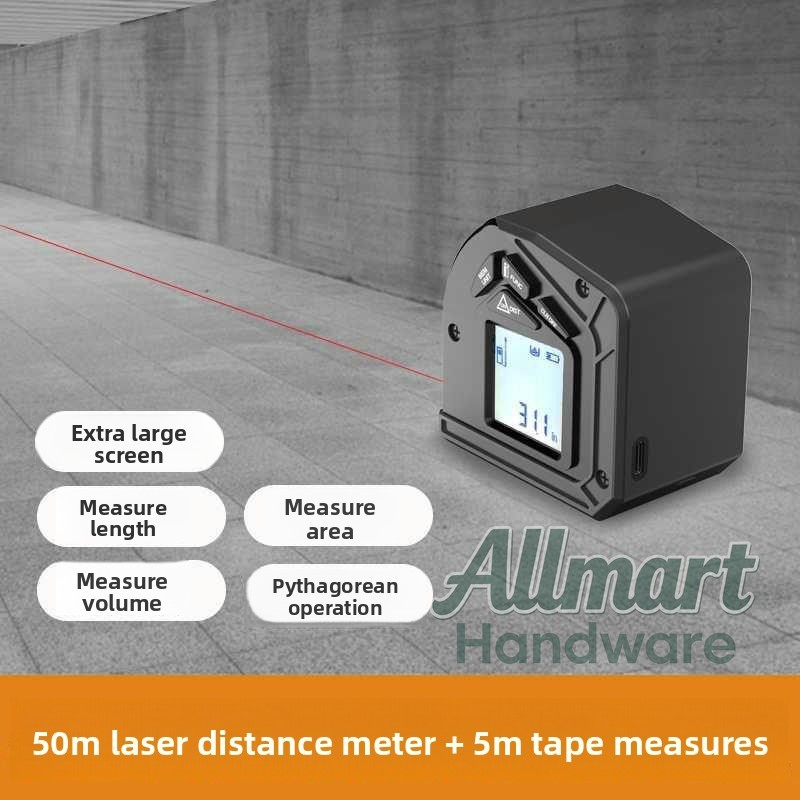 50m Laser Rangefinder with 5m  - Woodworking Laser ulasan dan harga