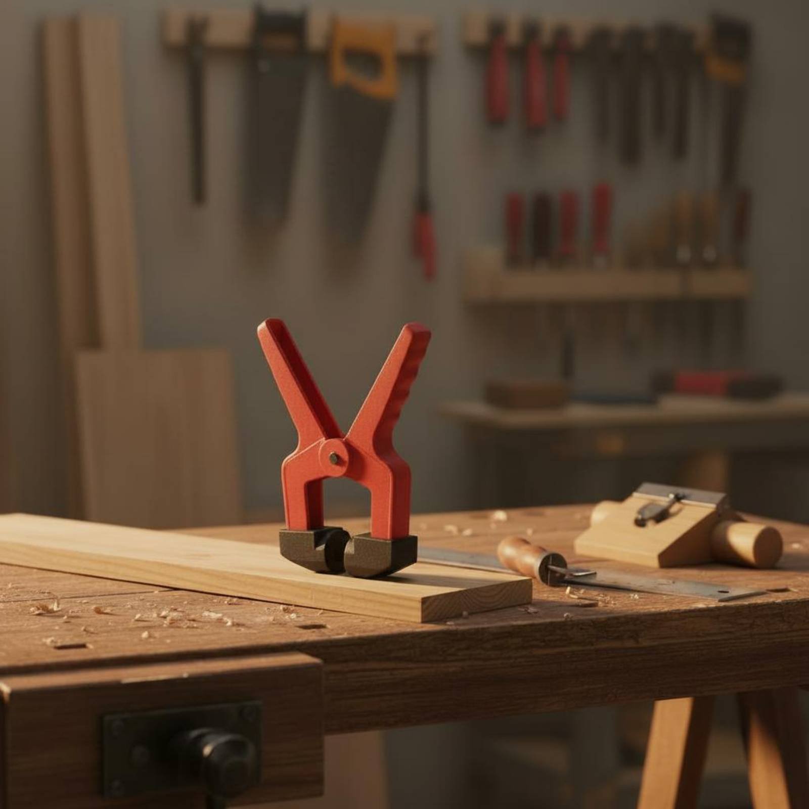 Triangular Clamp Clamp Red Col - Woodworking Workshop ulasan dan harga