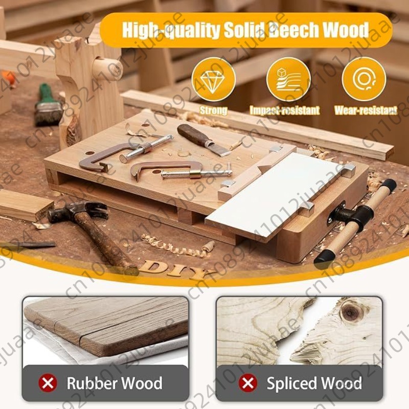 Hardwood Bench Desktop Woodwor - Woodworking Vise ulasan dan harga