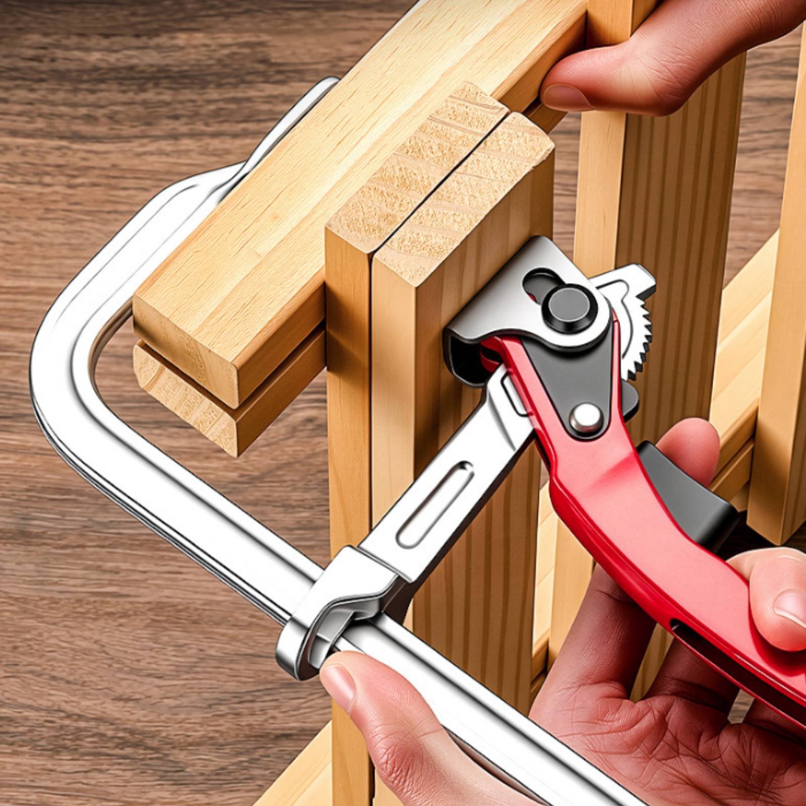 2 Pieces Ratchet F Clamp Indus - Woodworking Workshop ulasan dan harga