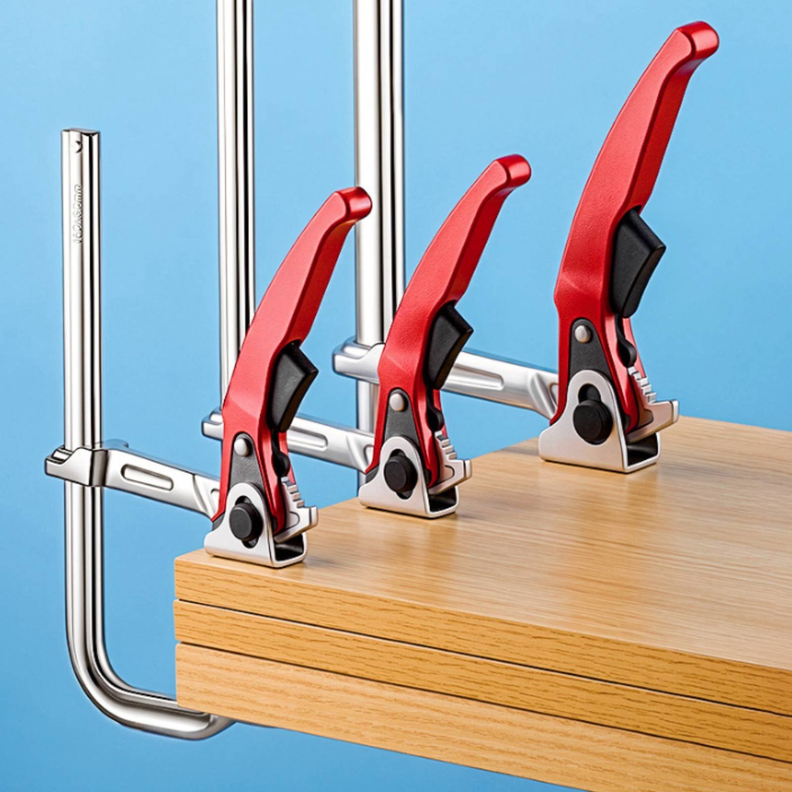 2 Pieces Ratchet F Clamp Indus - Woodworking Workshop ulasan dan harga
