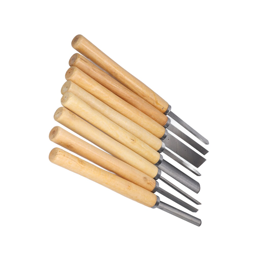8PCS HSS Steel Wood Turning Ch - Skew Chisel Wood ulasan dan harga