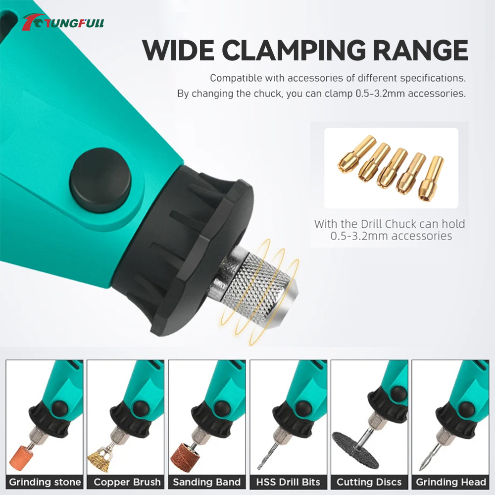 TUNGFULL Mini Electric Grinder - Woodworking Nails ulasan dan harga