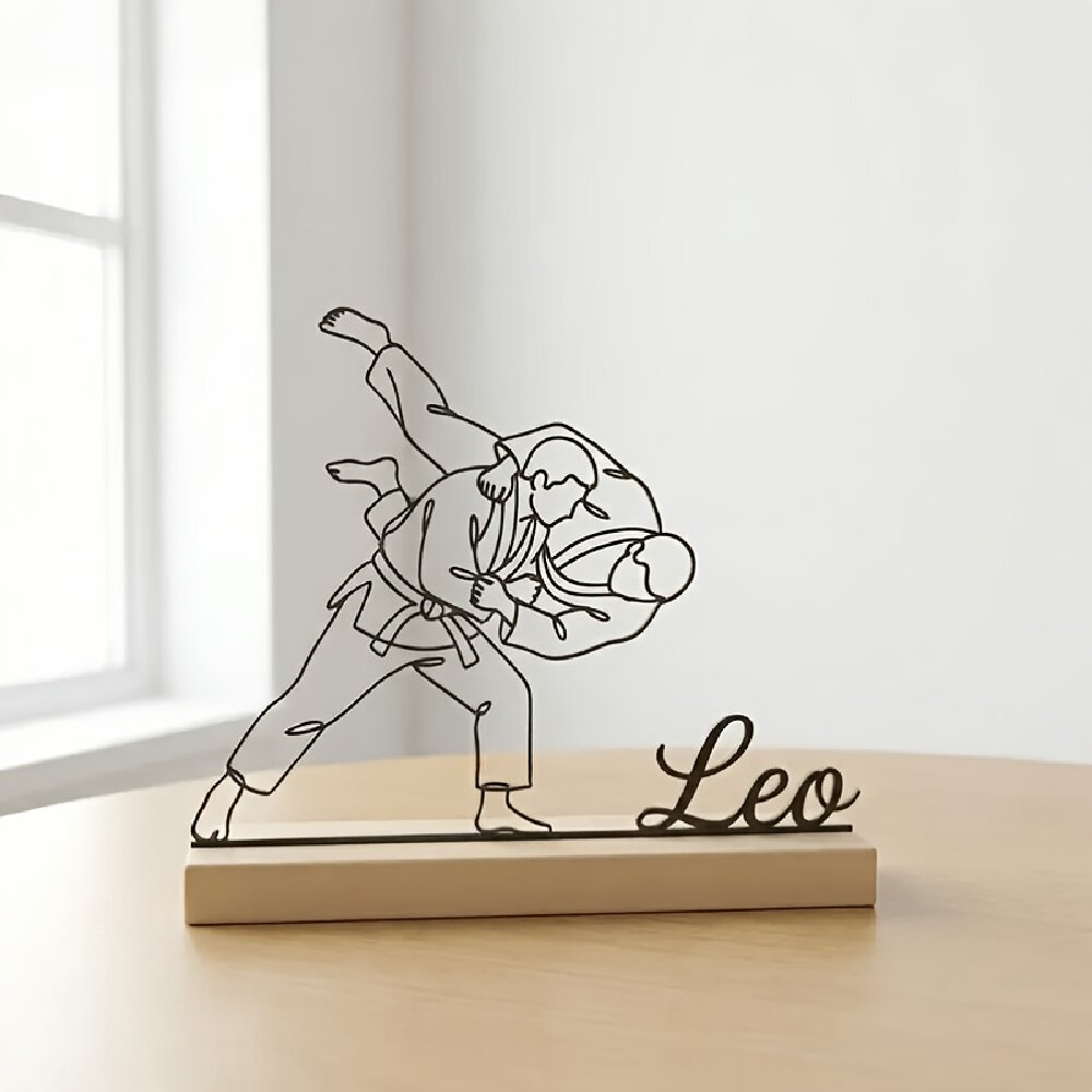 Custom Engraved Judo Martial A - Woodworking Laser ulasan dan harga