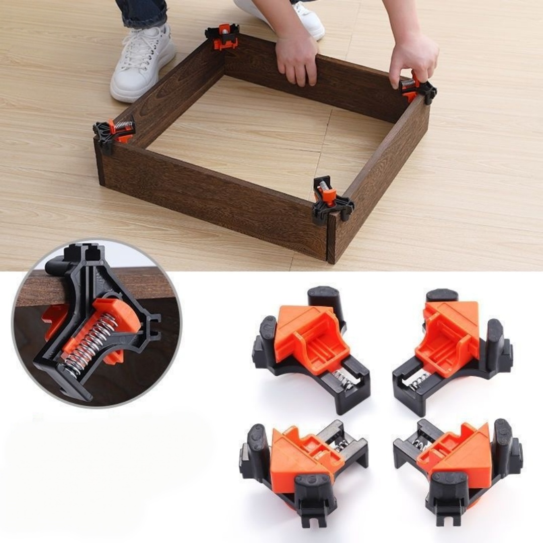 4pcs 90° Right Angle Clamp Fix - Woodworking Workshop ulasan dan harga