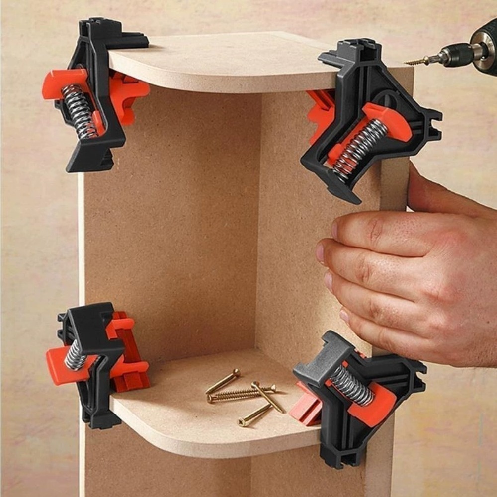 4pcs 90° Right Angle Clamp Fix - Woodworking Workshop ulasan dan harga
