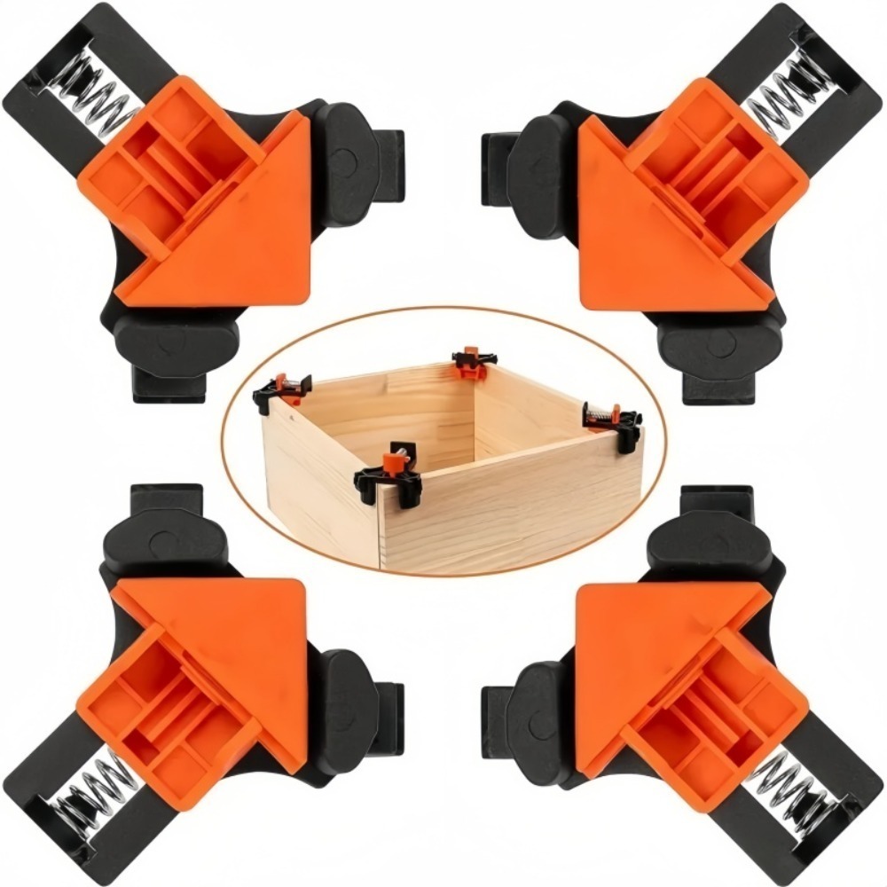 4pcs 90° Right Angle Clamp Fix - Woodworking Workshop ulasan dan harga