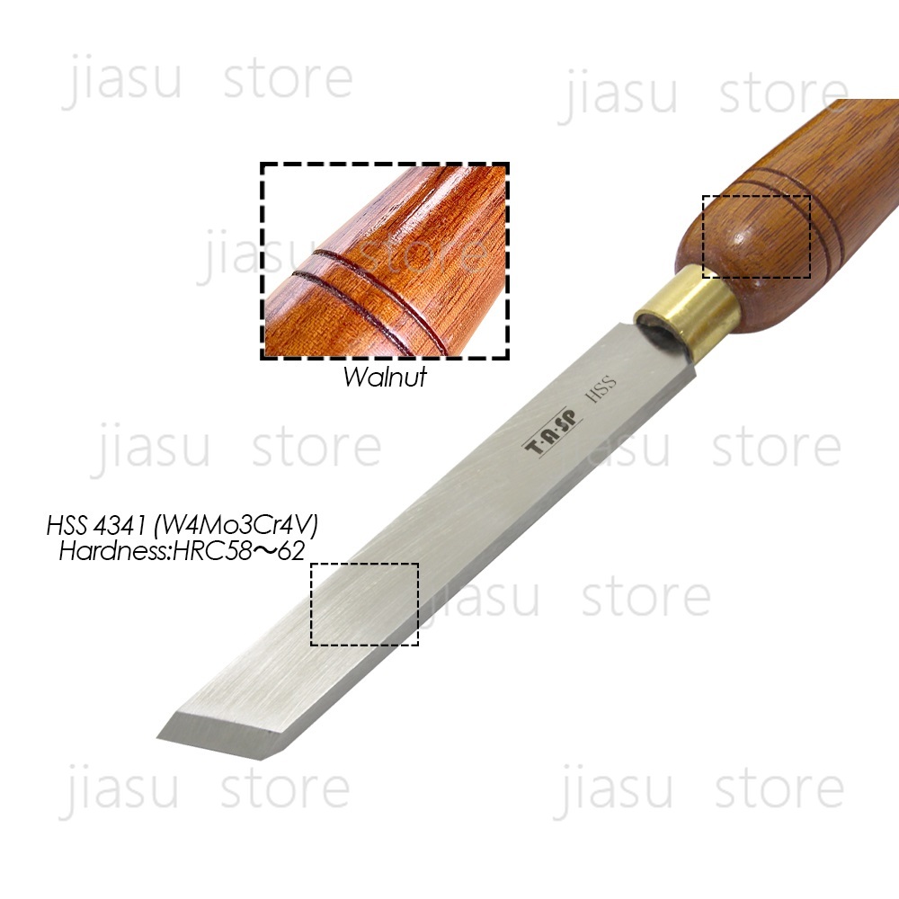 TASP HSS Wood Lathe Skew Chise - Skew Chisel Wood ulasan dan harga
