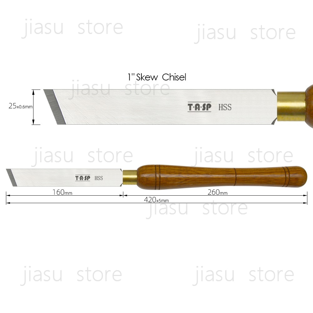 TASP HSS Wood Lathe Skew Chise - Skew Chisel Wood ulasan dan harga