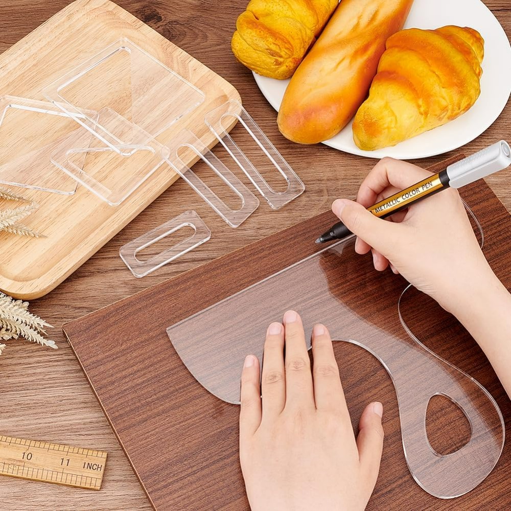 7Pcs Charcuterie Template Acry - Woodworking Router Templates ulasan dan harga