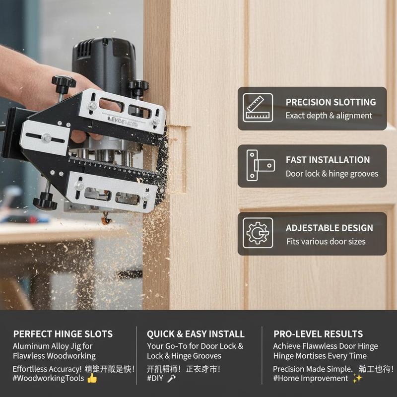 Aluminum Alloy Mortise Templat - Woodworking Clamp ulasan dan harga