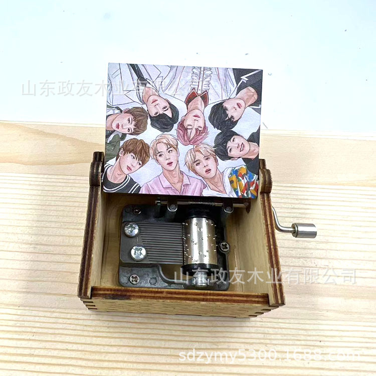 Kpop BTS Wooden Hand Crank Mus - Woodworking Ideas ulasan dan harga