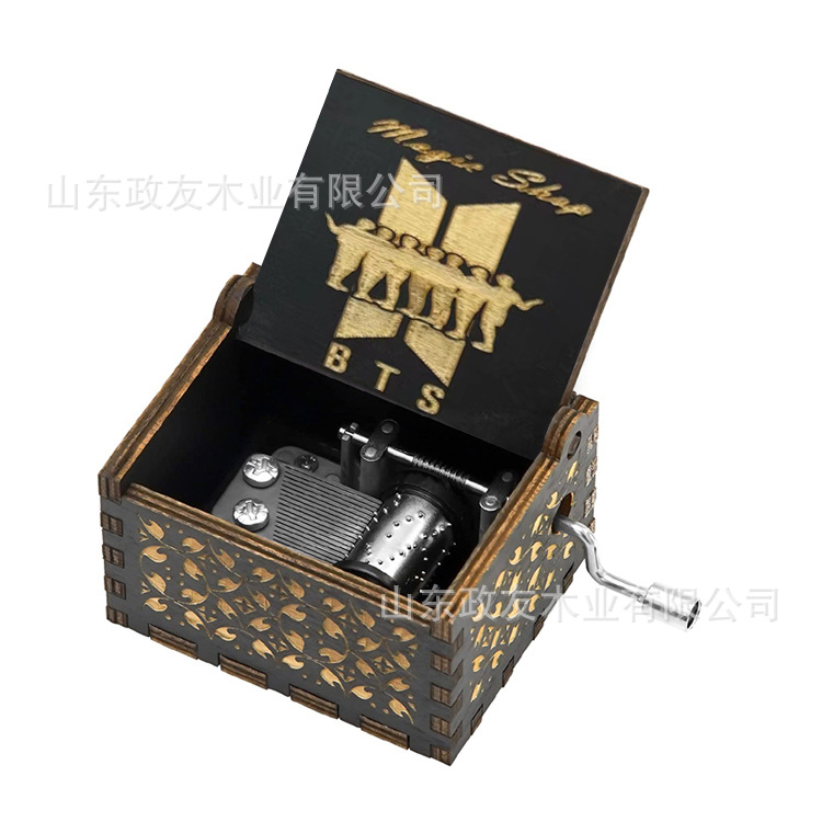 Kpop BTS Wooden Hand Crank Mus - Woodworking Ideas ulasan dan harga