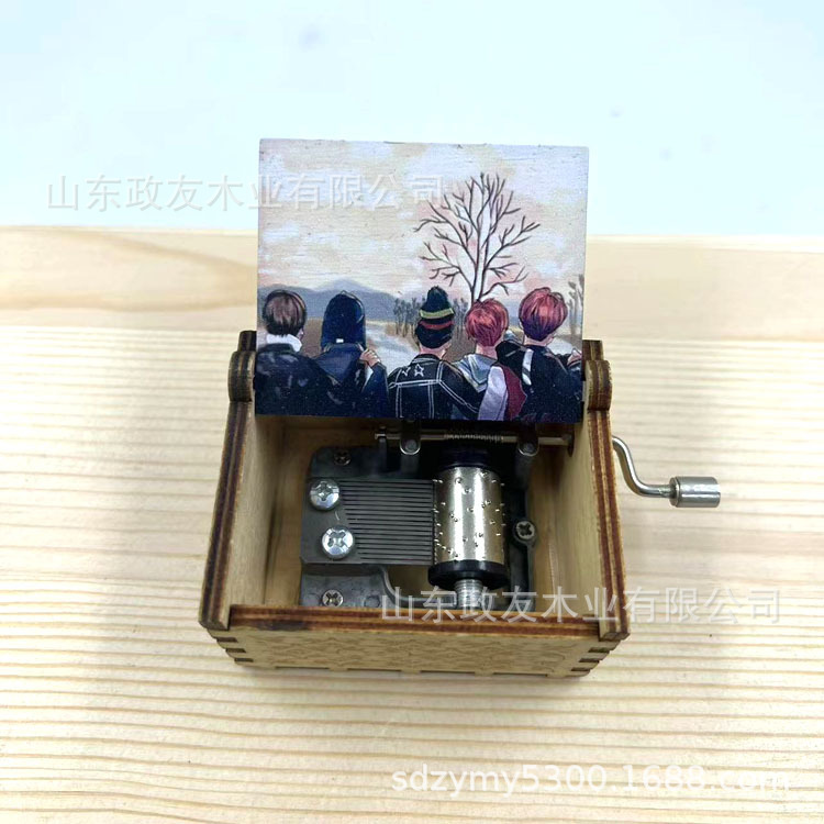 Kpop BTS Wooden Hand Crank Mus - Woodworking Ideas ulasan dan harga