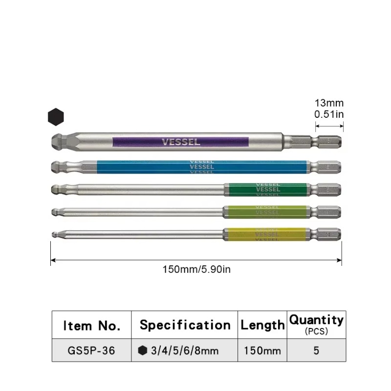VESSEL JIS GSBP Series Bit Set - Woodworking In Japan ulasan dan harga