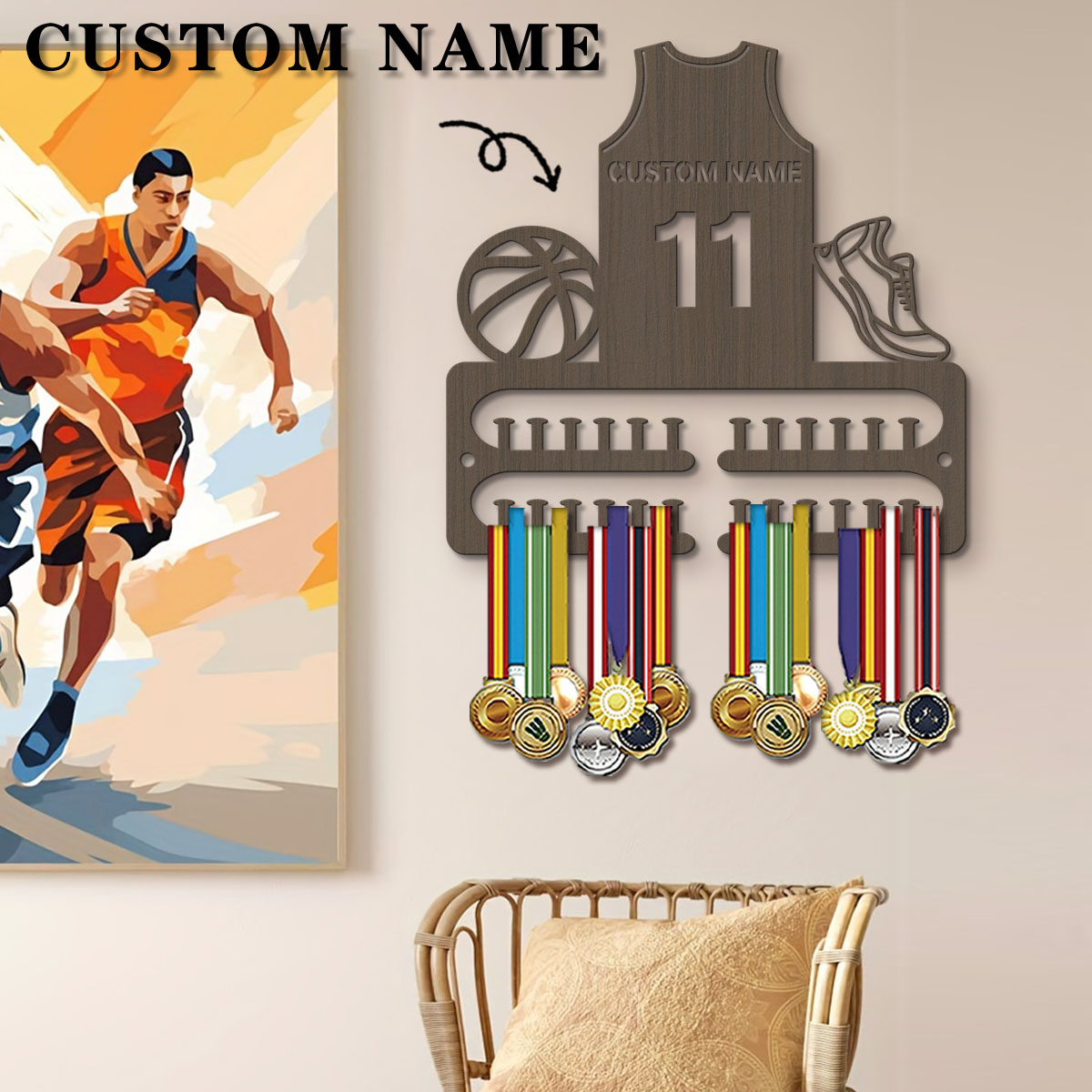 1pc Custom Wooden Basketball M - Woodworking Laser ulasan dan harga