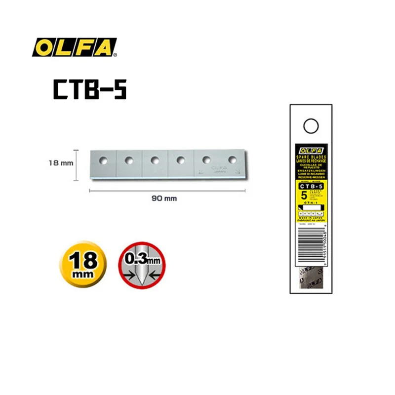 OLFA CTB-5 5pcs Carton Cutter  - Woodworking In Japan ulasan dan harga