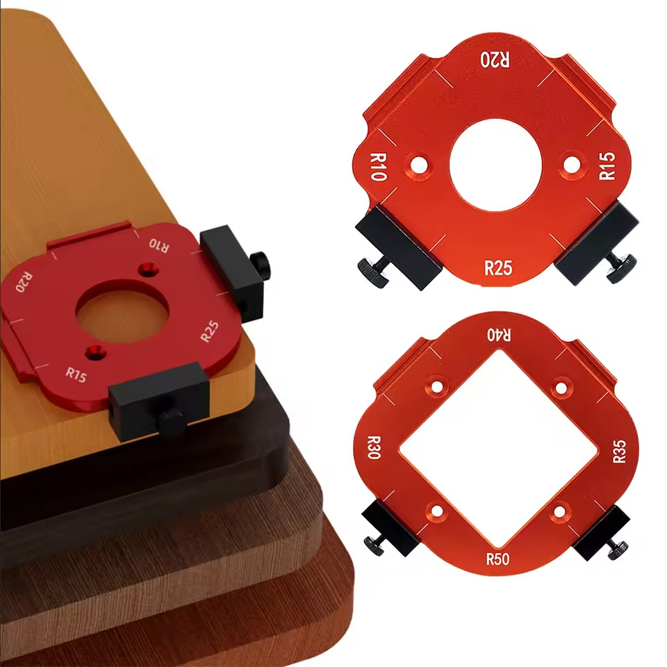 2Pcs Aluminum Alloy Radius Jig - Woodworking Router Templates ulasan dan harga