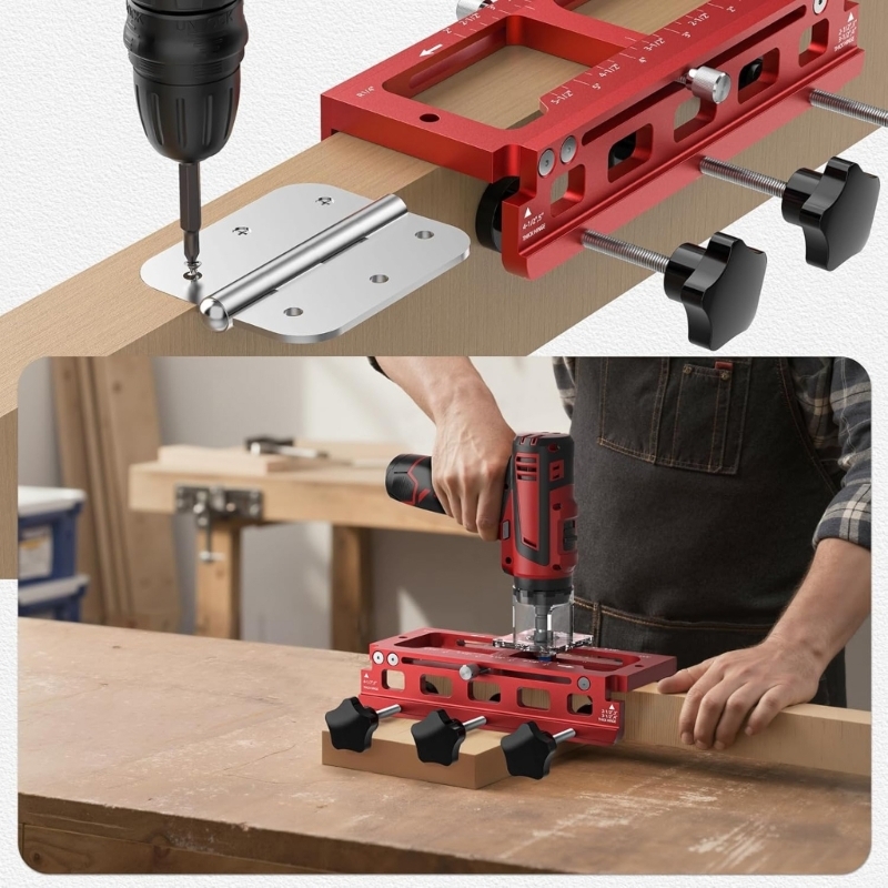 203F Door Hinge Mortiser Hinge - Woodworking Router Templates ulasan dan harga