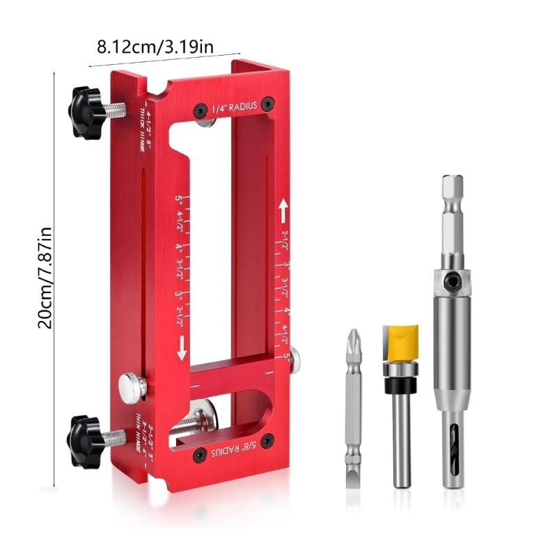 203F Door Hinge Mortiser Hinge - Woodworking Router Templates ulasan dan harga