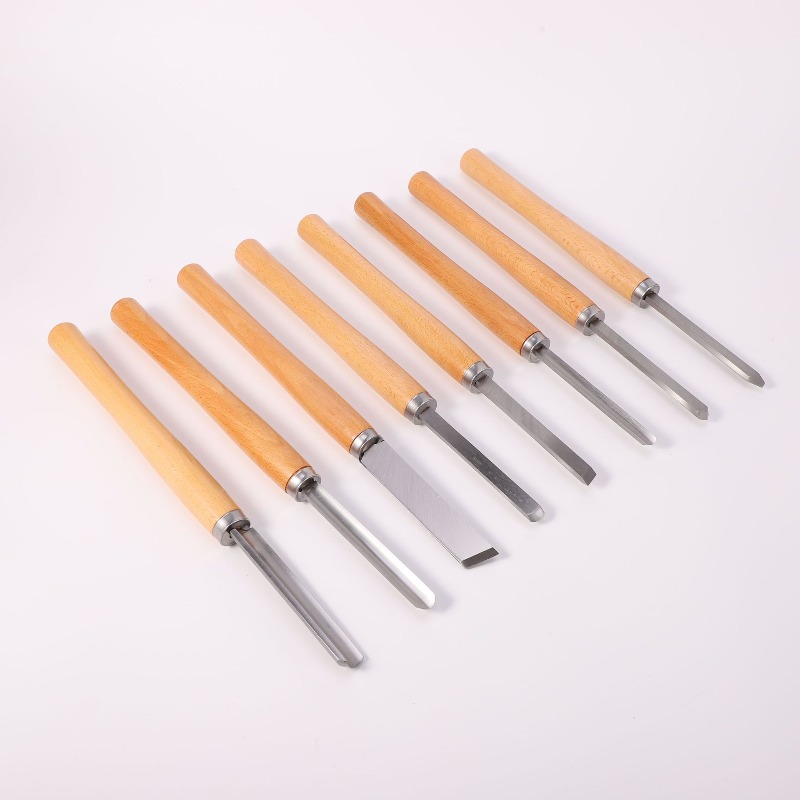 8Pcs Professional Wood Turning - Skew Chisel Wood ulasan dan harga