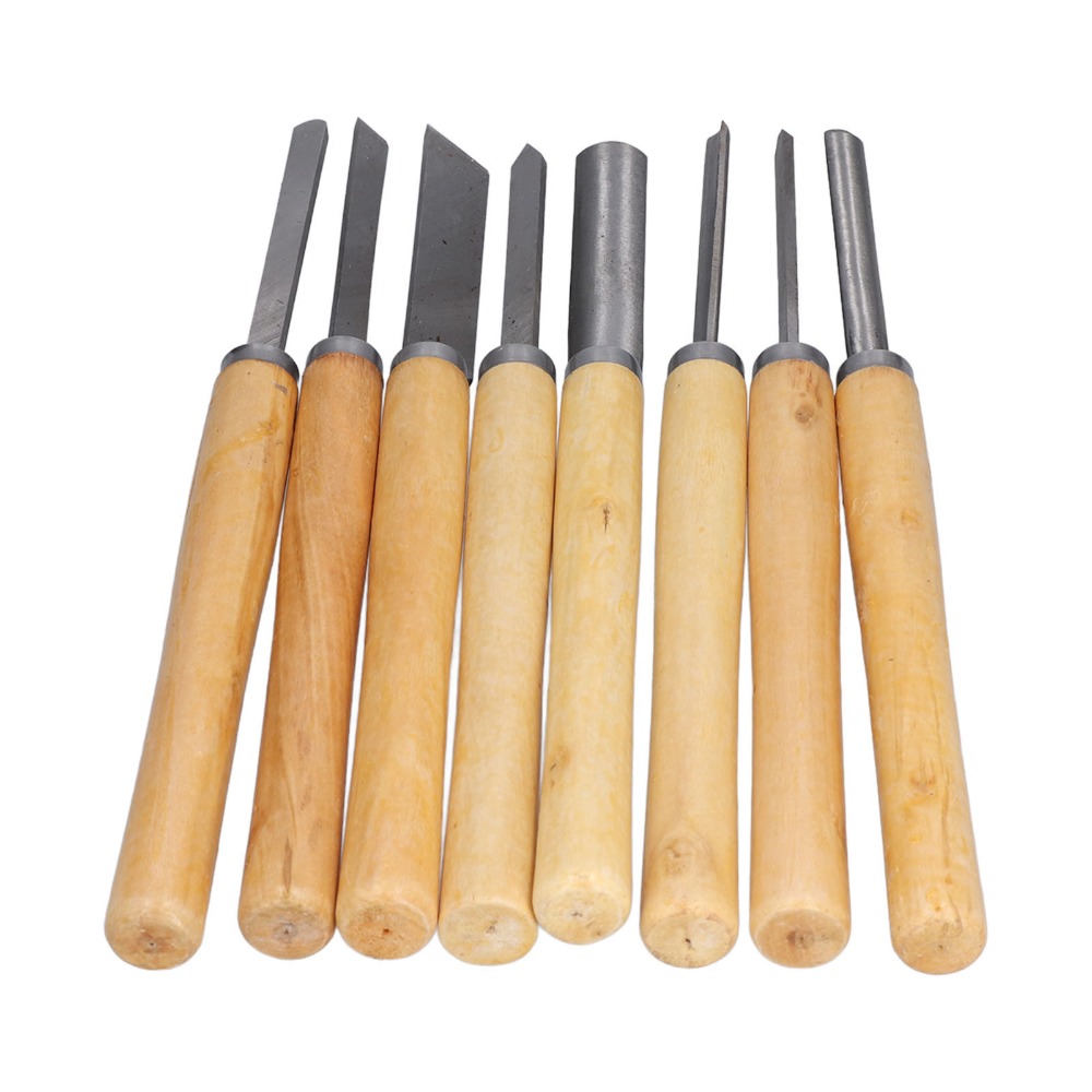 8PCS HSS Steel Wood Turning Ch - Skew Chisel Wood ulasan dan harga