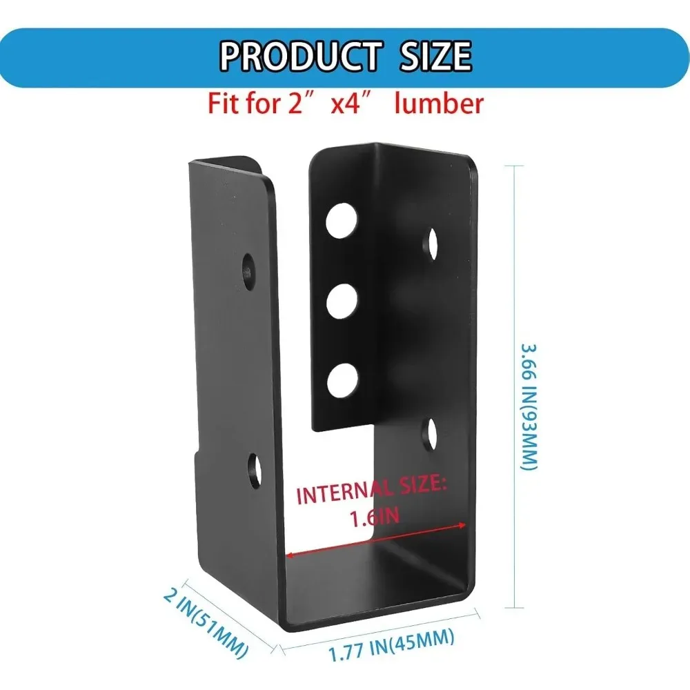 Heavy Duty Black Joist Hanger, - Lumber Woodworking ulasan dan harga