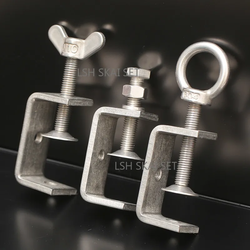 304 Stainless Steel Threaded C - Woodworking Clamp ulasan dan harga