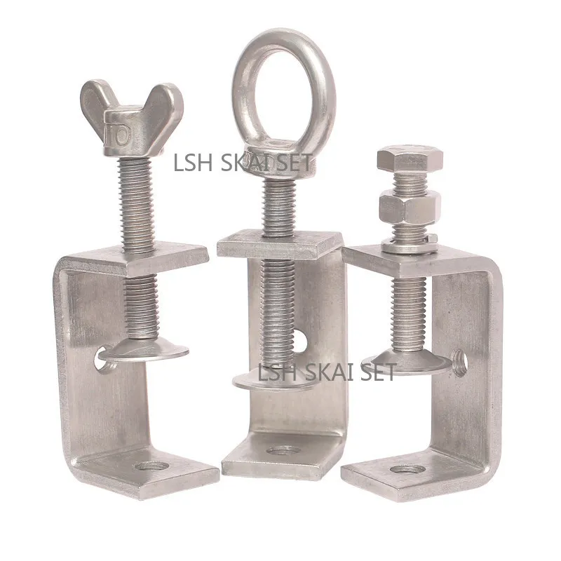 304 Stainless Steel Threaded C - Woodworking Clamp ulasan dan harga