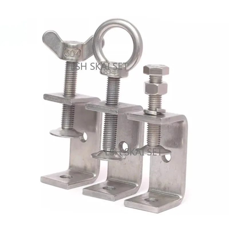 304 Stainless Steel Threaded C - Woodworking Clamp ulasan dan harga