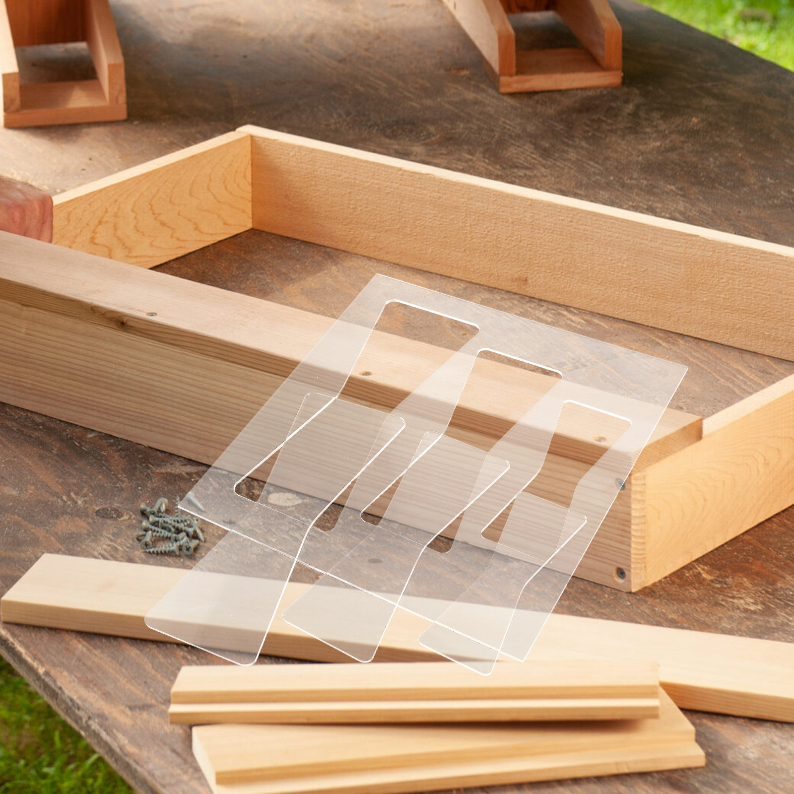 2Pcs Acrylic Woodworking Templ - Woodworking Router Templates ulasan dan harga