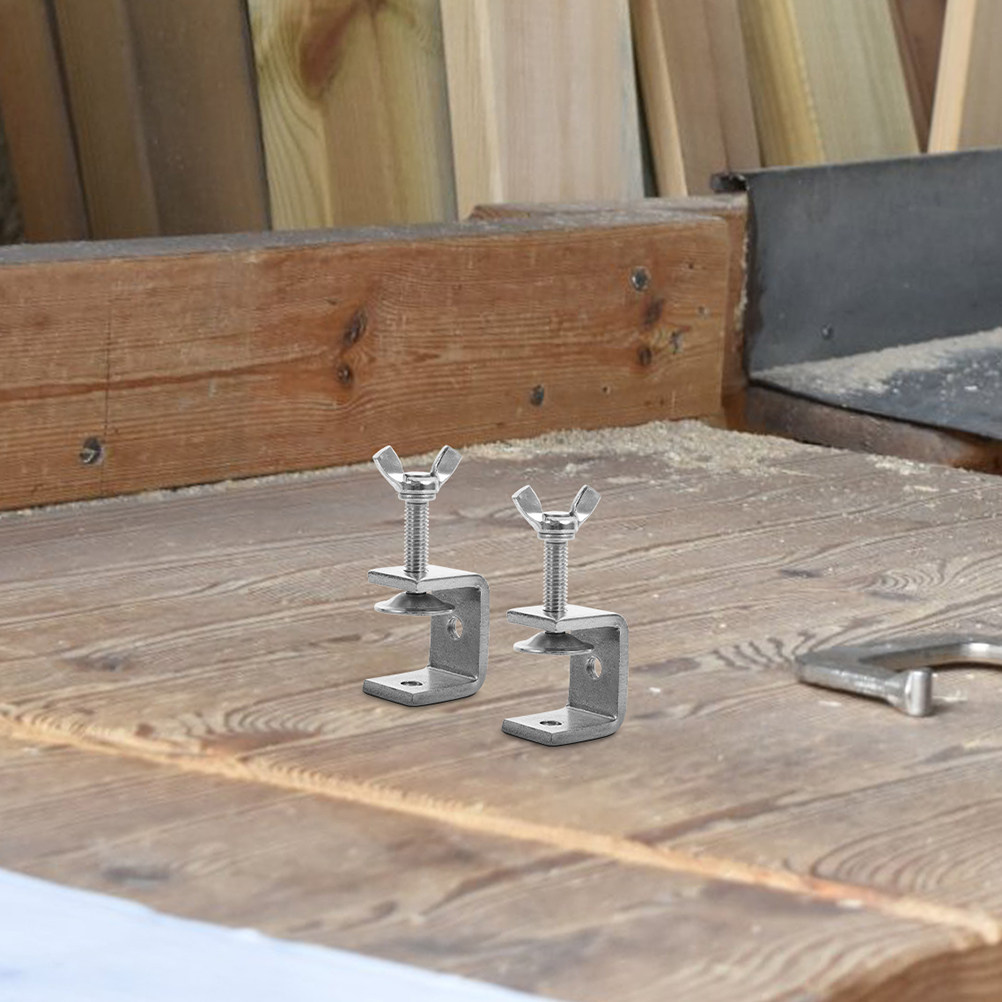 4Pcs Heavy Duty Mini Stainless - Woodworking Clamp ulasan dan harga