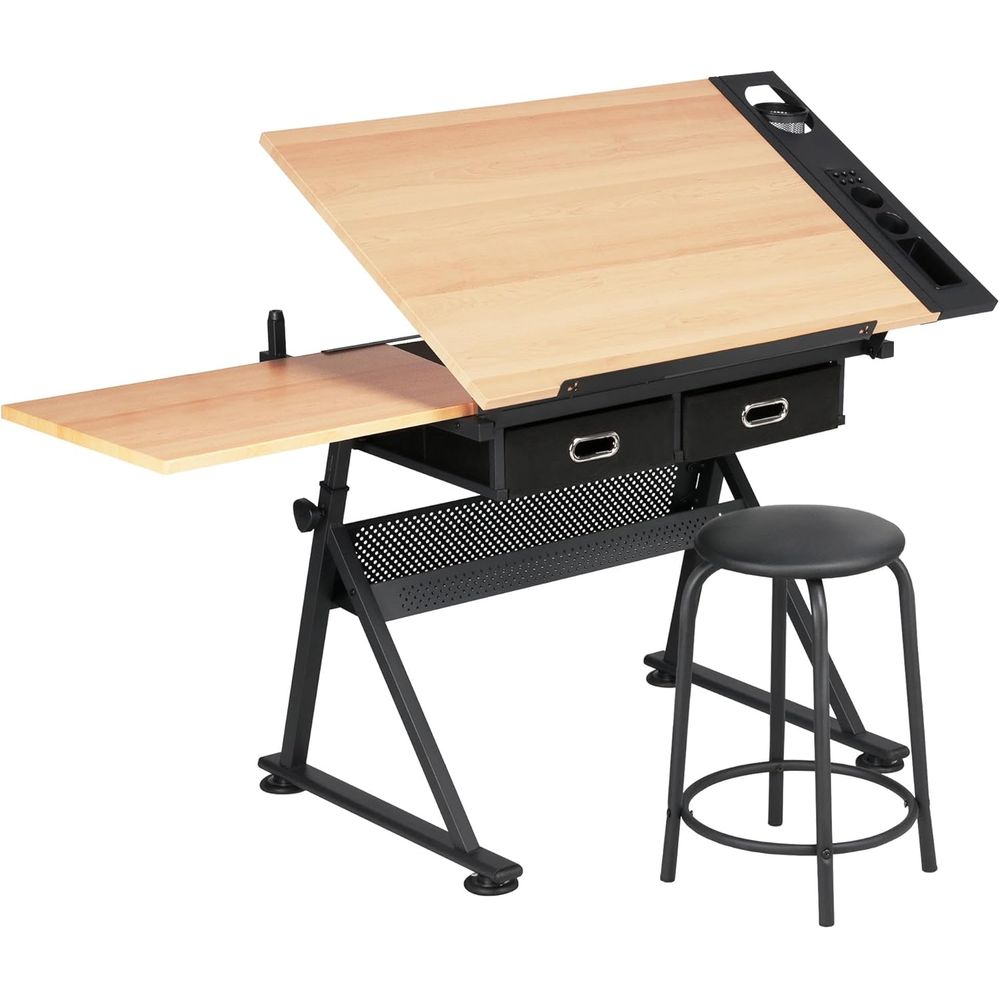 Height Adjustable Drating Tabl - Woodworking Table ulasan dan harga